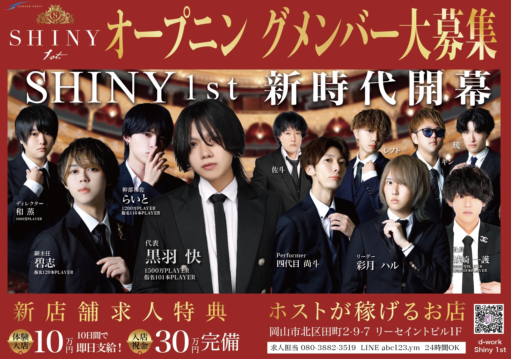 ホスト　フロアスタッフ